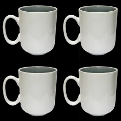 Krus m/hank lys grå - sæt/4stk. - WEB