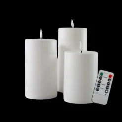 LED Lys 3 stk Plast Hvid