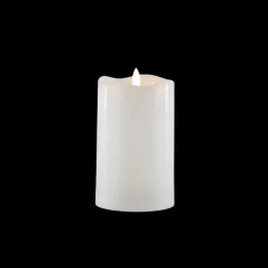 LED Lys Plast Hvid m. Timer (7,5 x 12,5cm)