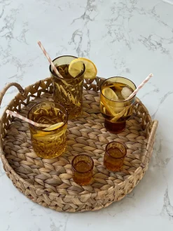 Lyngby - Vandglas Sorrento Amber 4 stk (30 cl)