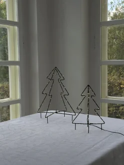 Metal Juletræ 50 LED (25cm)