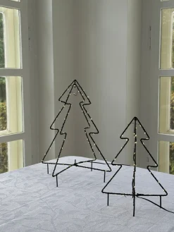 Metal Juletræ m. 70 LED (35cm)
