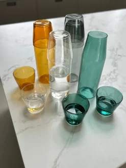 MILK Karaffel + 2 stk Glas Aqua