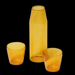 MILK Karaffel + 2 stk Glas Gul