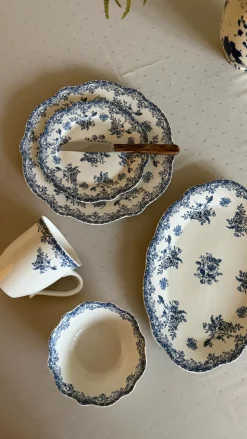 Oval Fad DINNA (30,6x21x2,4 cm) Blå