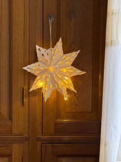 Papirsstjerne til Ophæng m. Micro LED