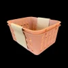 Plastik kurv 2/pk - Ekstra Mini, Terracotta 13,7 x 11cm