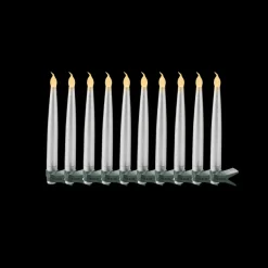 Sirius - Carolin Juletræslys 10stk Sølv (15 cm)