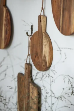 Skærebræt rundt m/håndtag