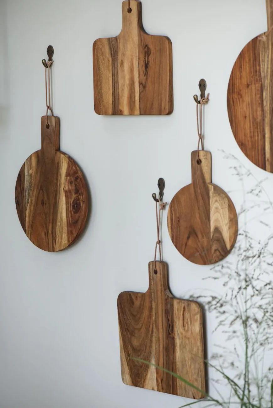 Skærebræt rundt m/håndtag