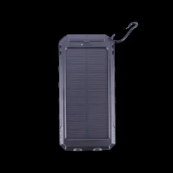 Solar Powerbank 10.000 mah, m. Lommelygte og Kompas