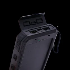 Solar Powerbank 10.000 mah, m. Lommelygte og Kompas