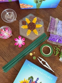 Solsikke Perleblomst Buket m. 16 Blomster