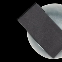 Stofserviet ( 40x40cm) Grå m. Sort Kant