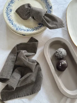 Stofserviet i Brun DIXIE (40x40cm)