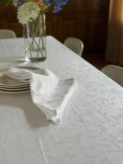 Stofserviet i Jacquard METTE (40x40cm) Hvid