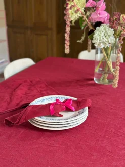 Stofserviet i Jacquard METTE (40x40cm) Kirsebær Rød