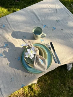 Stofserviet m Blomst ETLA (40x40cm)