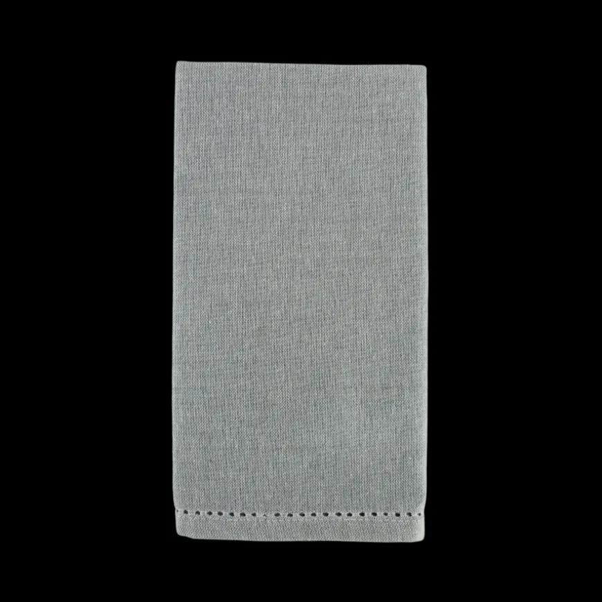 Stofserviet m.hulsøm, 45x45cm, 100% bomuld, Grå
