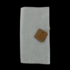 Stofserviet m.hulsøm, 45x45cm, 100% bomuld, Grå