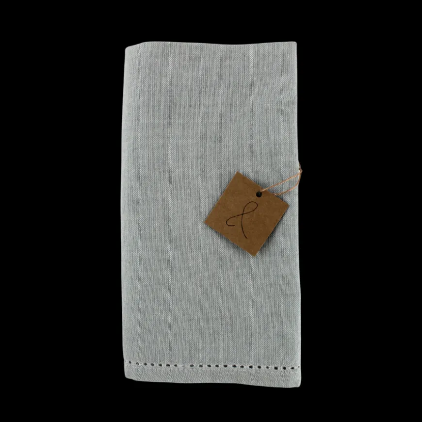 Stofserviet m.hulsøm, 45x45cm, 100% bomuld, Grå