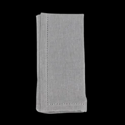 Stofserviet m.Hulsøm( 45x45cm). Mørkegrå