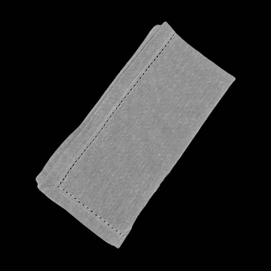 Stofserviet m.Hulsøm( 45x45cm). Mørkegrå