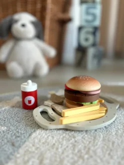 Trælegetøj Burger Sæt