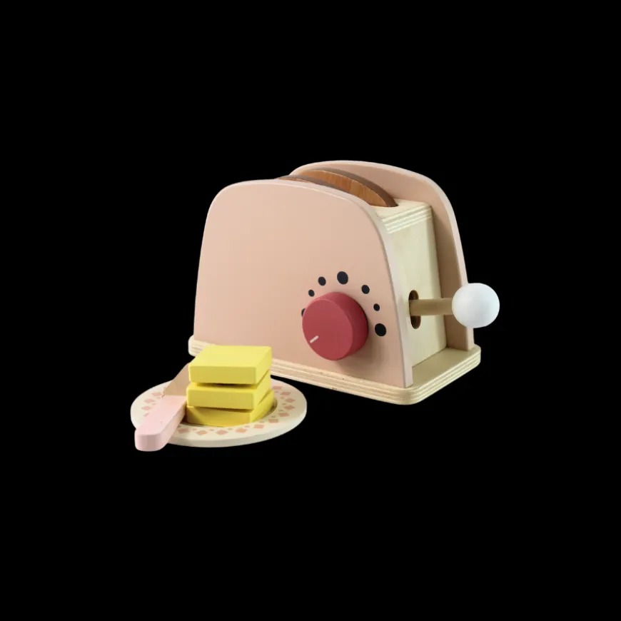 Trælegetøj Toaster Sæt