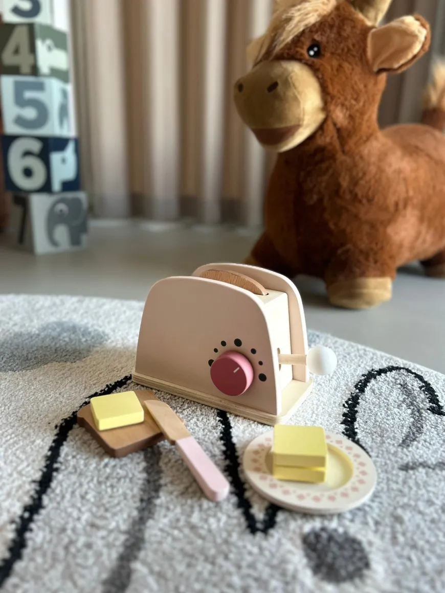 Trælegetøj Toaster Sæt