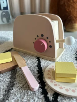 Trælegetøj Toaster Sæt