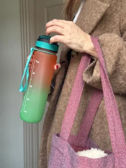 Vandflaske i Orange/Grøn DIDI (1liter)