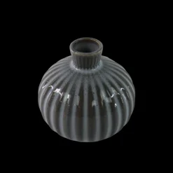 Vase EVALD (11x11x11cm) Lyseblå/Grå