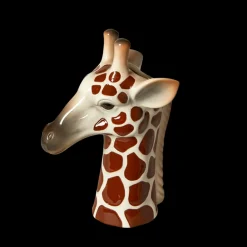Vase Giraf Stentøj Bun/Hvid (19,5x13,5x26,5cm)