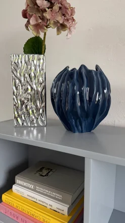 Vase i Kermaik FABIA (Ø18,2 x 20,7cm) Blå