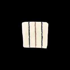 Vaskeklud m Creme, Brun og Grå Stribe FRIDO(30x30cm) 1