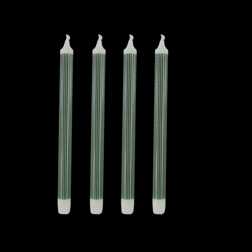 Villa Collection - Kronelys Aia Stearin Grøn 4 stk