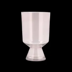 Villa Collection - Vase Drum Glas Lyserød(15x24cm)