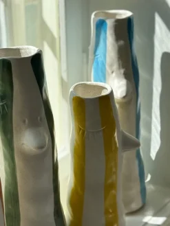 Villa Collection - Vase Whimsy Blå Stentøj (34cm)