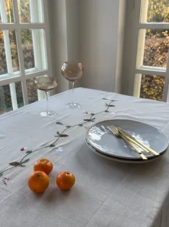 Vinglas AISYA Brun m. Transparent Stilk